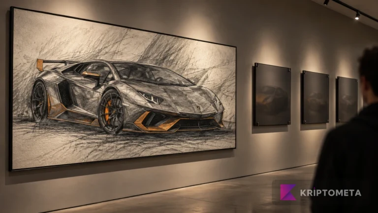 SuperRare’de 66 Lamborghini çizimi 1 Ekim’de NFT oluyor